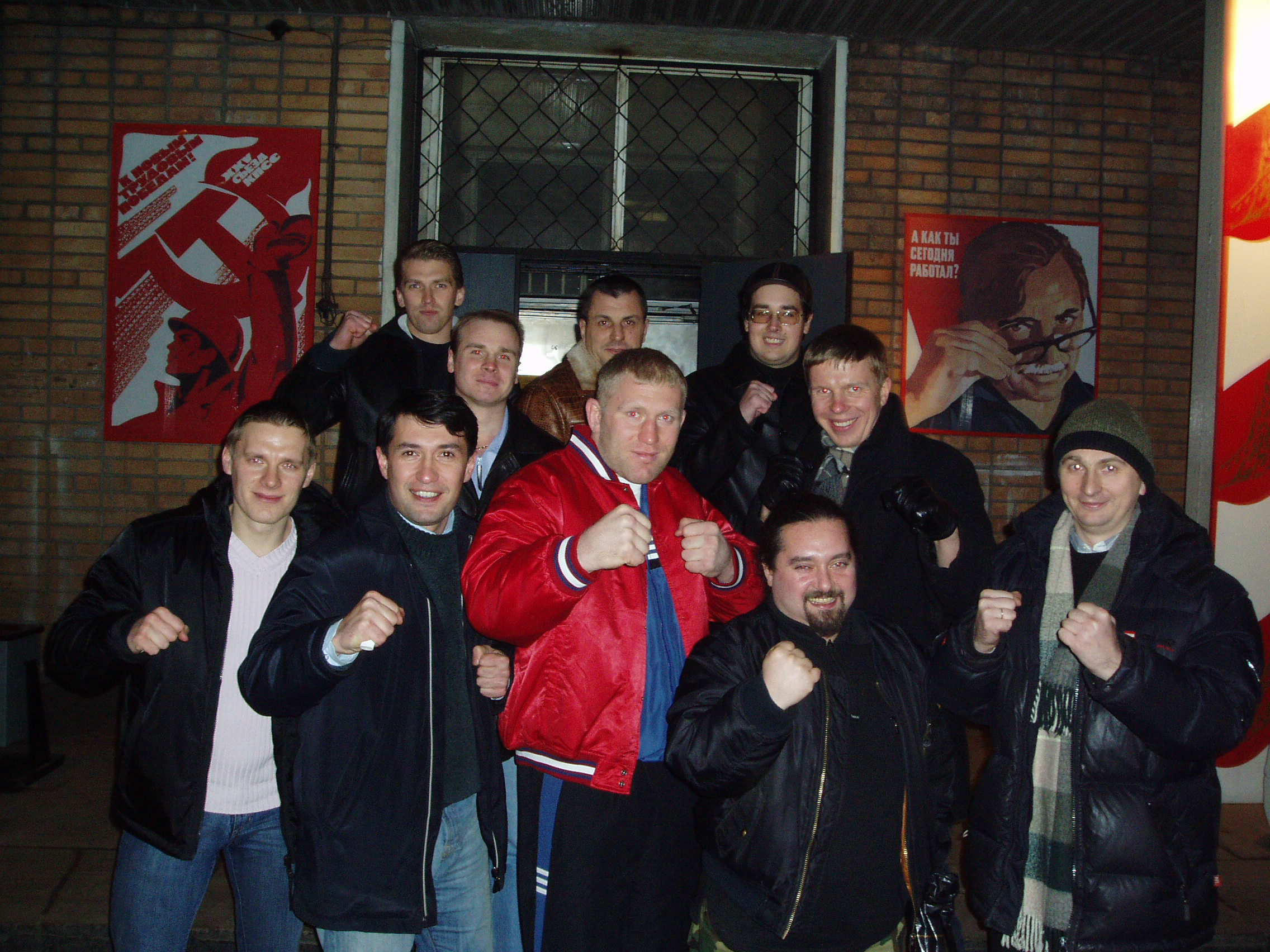Сергей Харитонов и Михаил Илюхин на встрече с фанатами. Ноябрь 2006 года